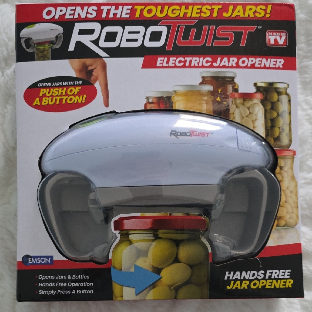 Robotwist Electric Automatic Jar Opener - Silver